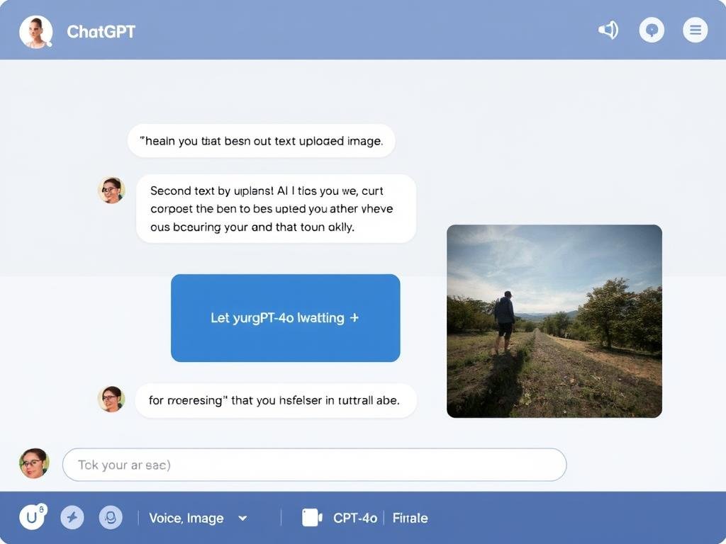 ChatGPT interface showing multimodal capabilities
