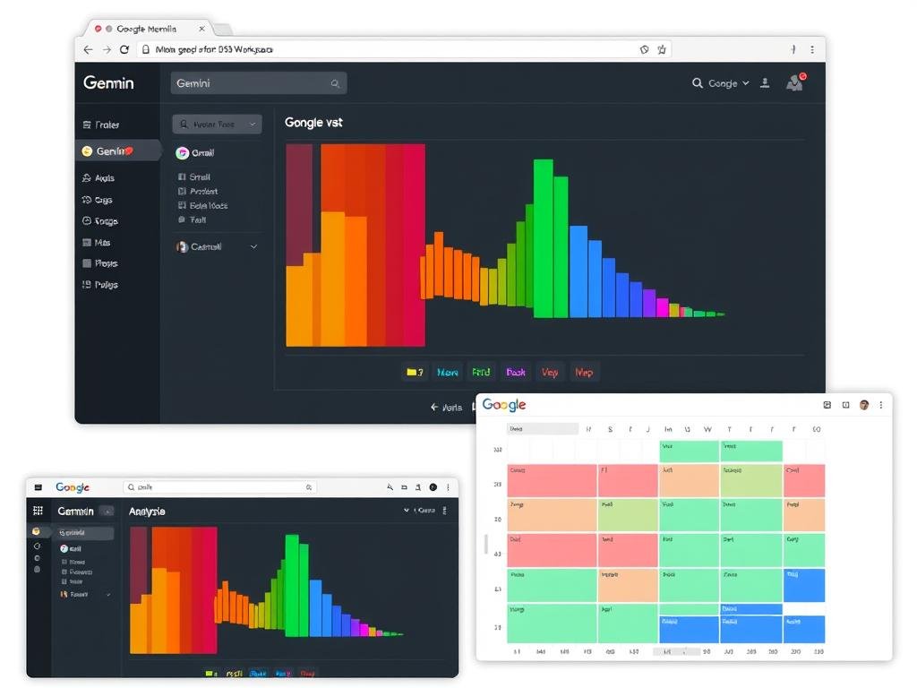 Google Gemini interface showing integration with Google Workspace